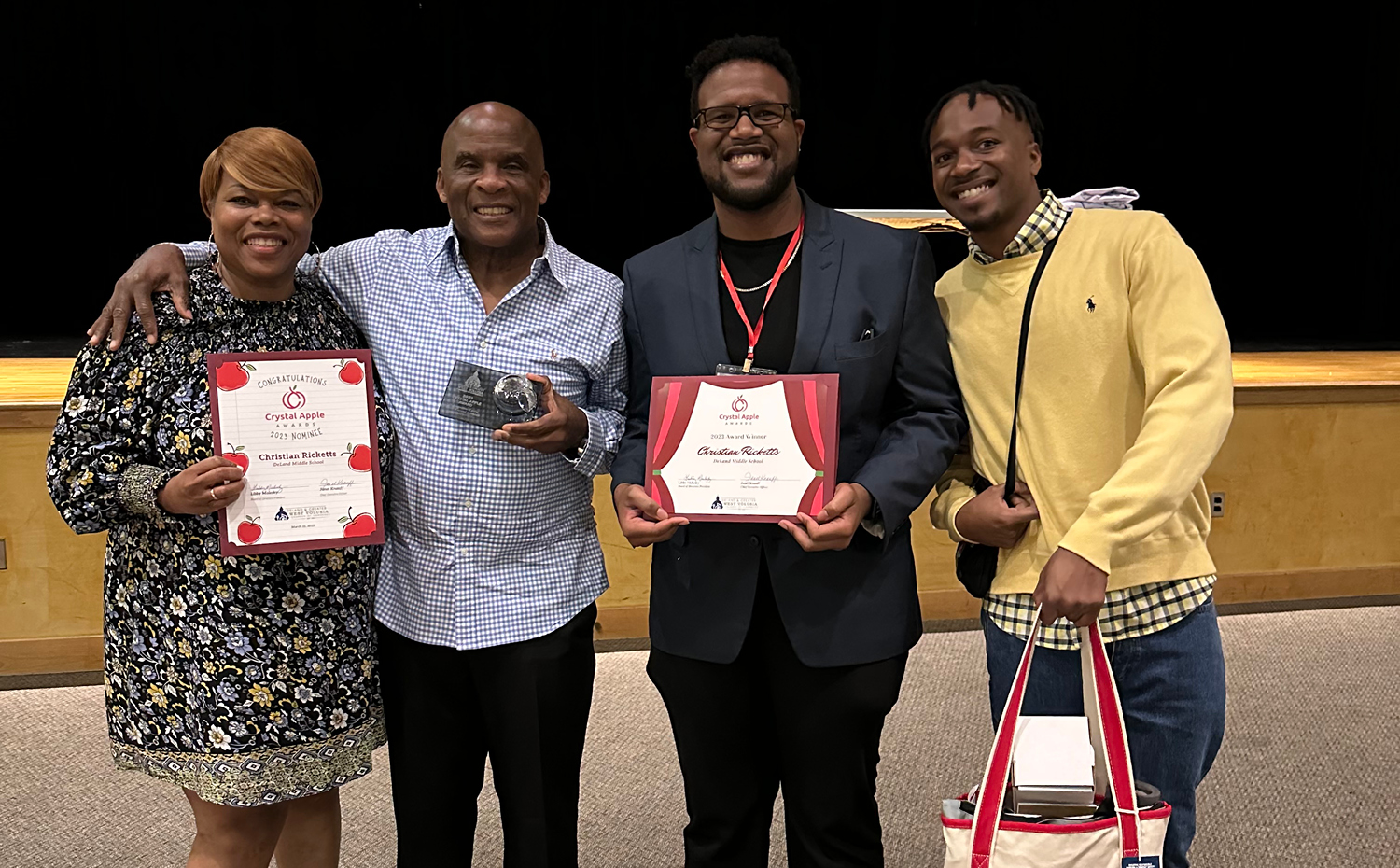 Christian Ricketts (BME ’19) Wins Crystal Apple Award