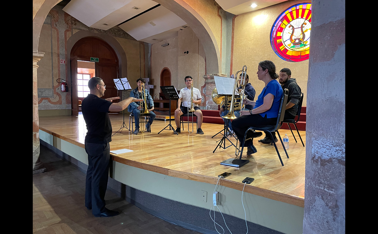 Dr. Aaron Witek Leads Brass Workshop In Querétaro, Mexico