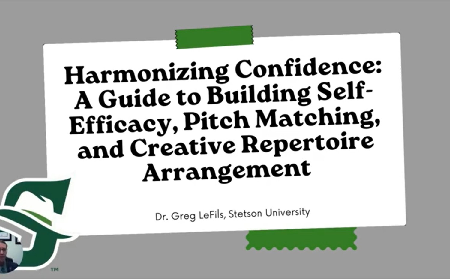Dr. Greg LeFils is a Featured Presenter on the ChoralEd YouTube Channel