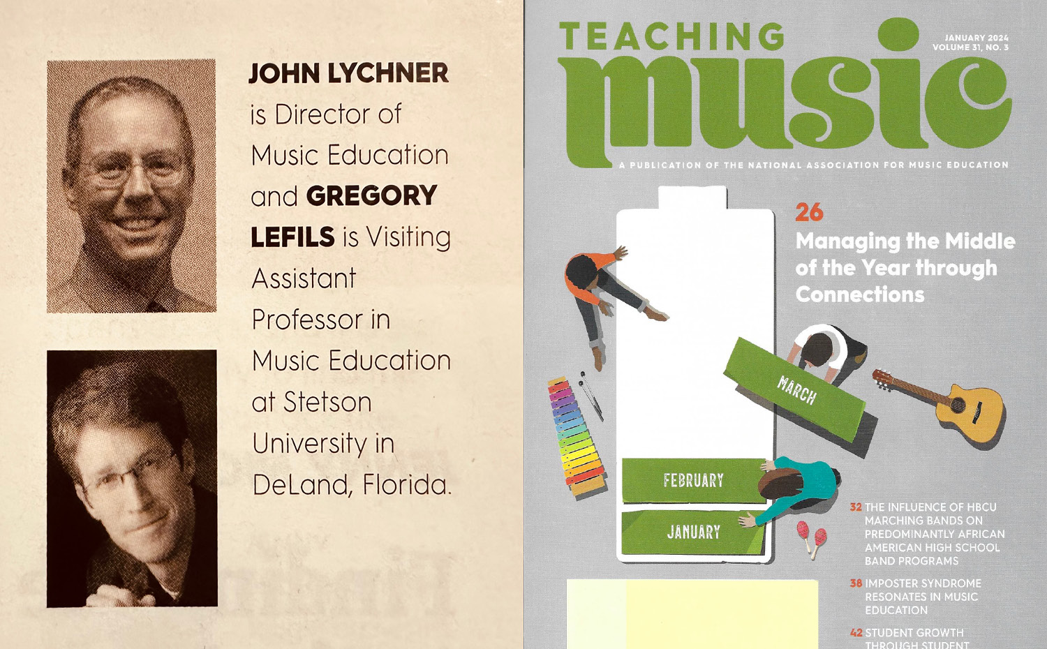 Drs. LeFils & Lychner Published in Teaching Music