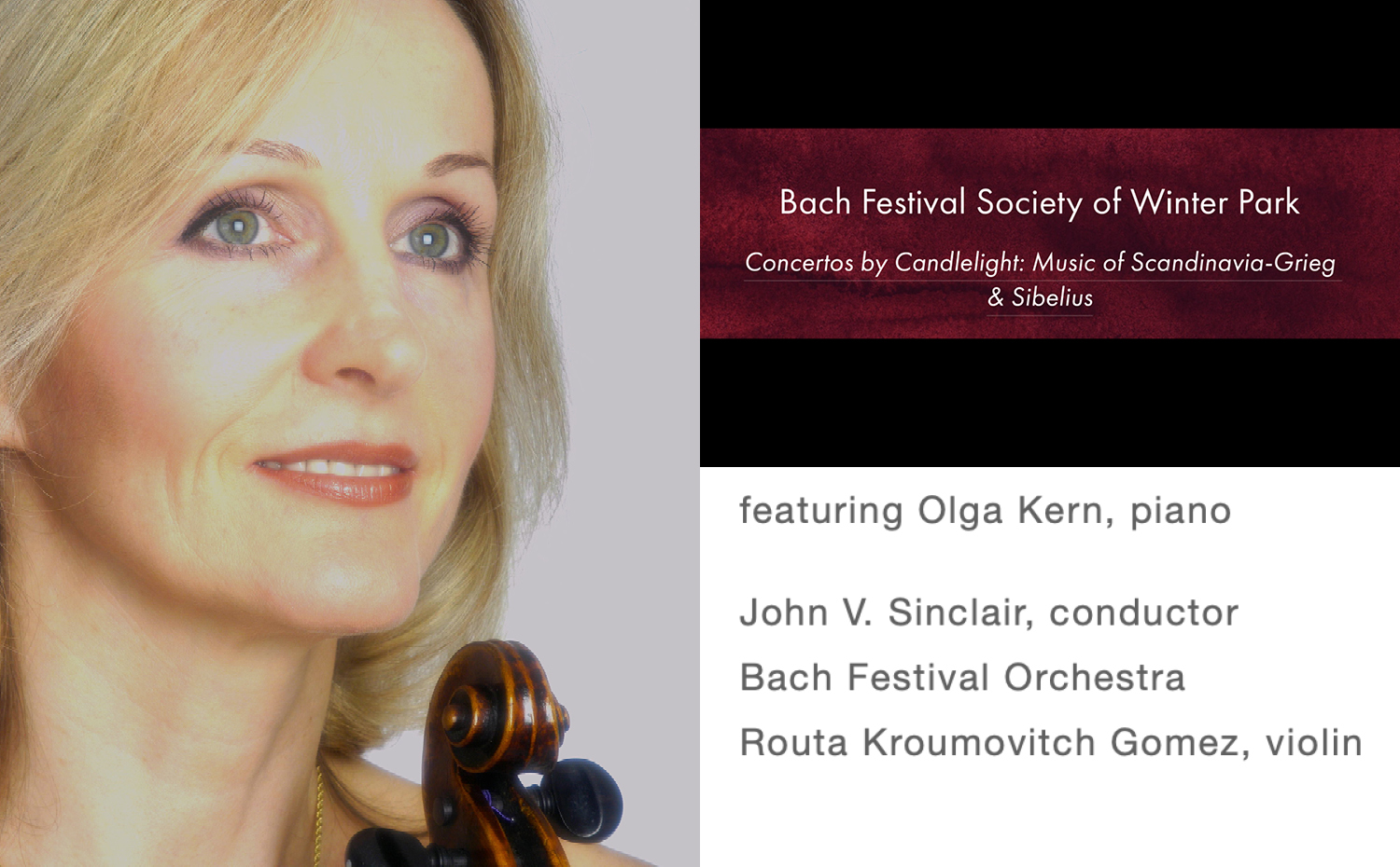 Routa Kroumovitch-Gomez To Perform As Guest Soloist With The Bach Festival Orchestra