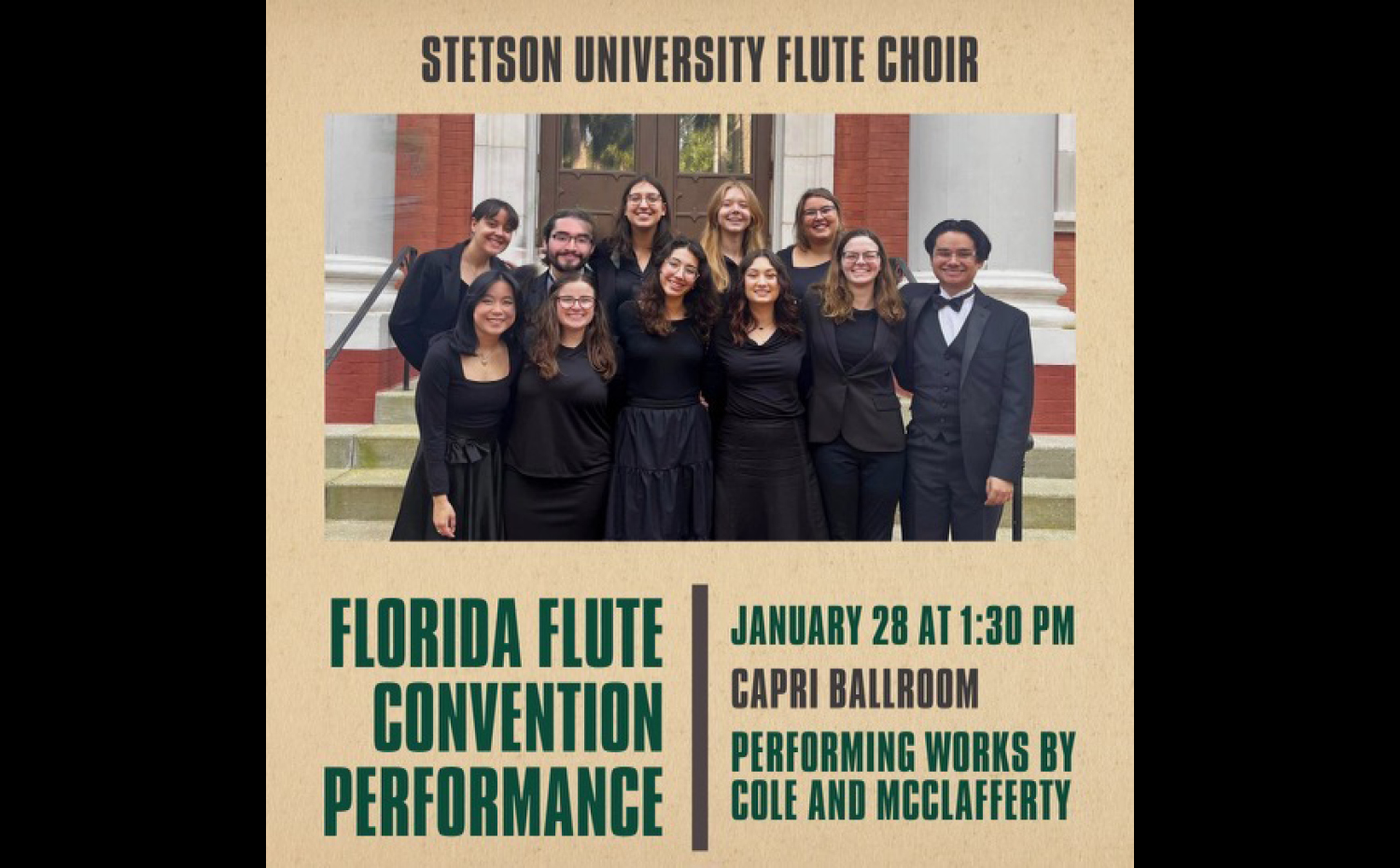 Stetson Composers Featured at 47th Annual Florida Flute Association Convention