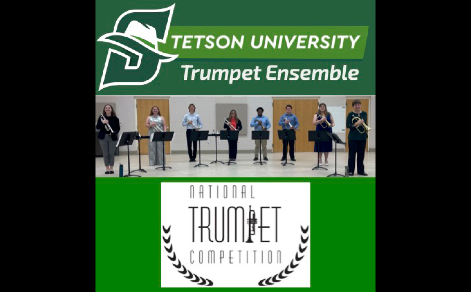 Stetson Trumpet Ensemble Advances to Live Round at National Trumpet Competition