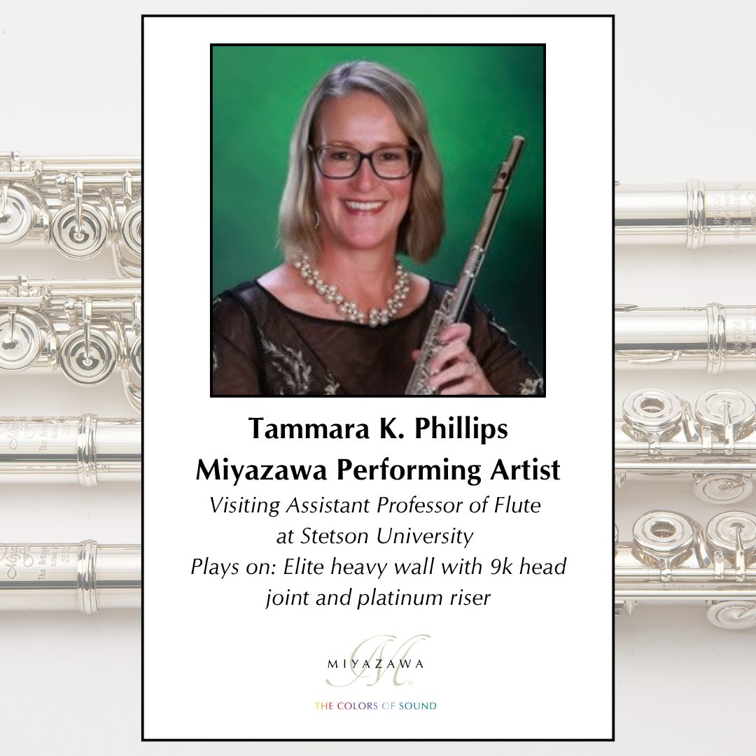 Dr. Tammara Phillips named as a Miyazawa Performing Artist